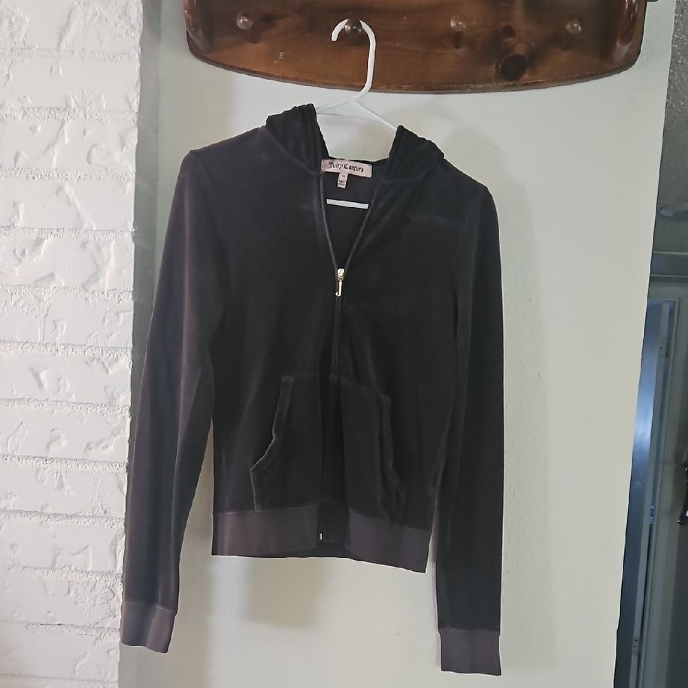 Juicy Couture Grey Zip-Up Hoodie Medium